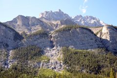 28B Cascade Mountain was named in 1858 by James Hector after the waterfall or cascade on the southern flanks of the peak - From Trans Canada Highway Just Before Banff In Summer.jpg